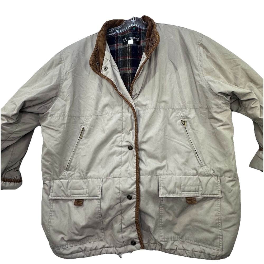 PA Originals Outerwear‎ Parka Coat Men's 2XL Corduroy Trim Outdoor Chore